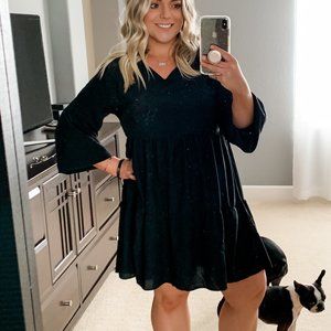 Women's Short Sleeve Tunic Dress